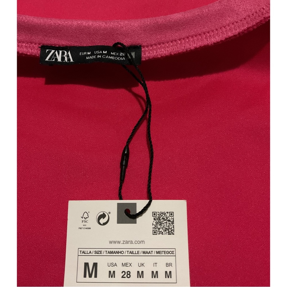 ZARA ~FAUX SUEDE JEWEL DRESS (NWT) - Picture 10 of 10